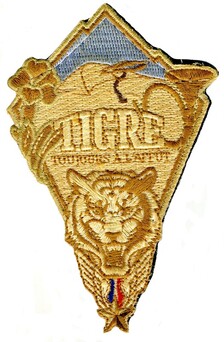 Patch tissu type 2 de l'insigne du GTI-A TIGRE du DETALAT Hombori mandat n° 13 Alat.fr