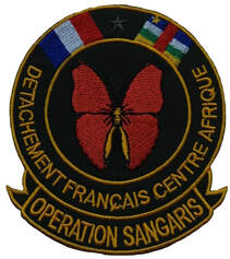 Patch en tissu, type 6, de l'insigne général de l'opération SANGARIS. Alat.fr