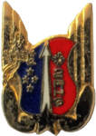 Pin's de l'insigne 2e RHC, type 2. Alat.fr