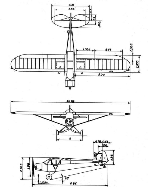 plan PIPER L-18C Alat.fr