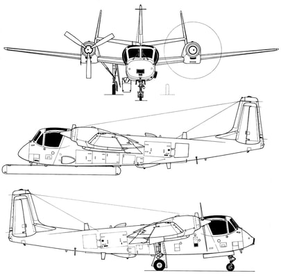 Plan du GRUMMAN OV-1 MOHAWK Alat.fr