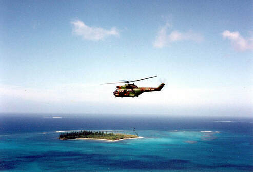 DETALAT La TONTOUTA mandat n° 21 : survol d'un îlot dans le Pacifique. Alat.fr