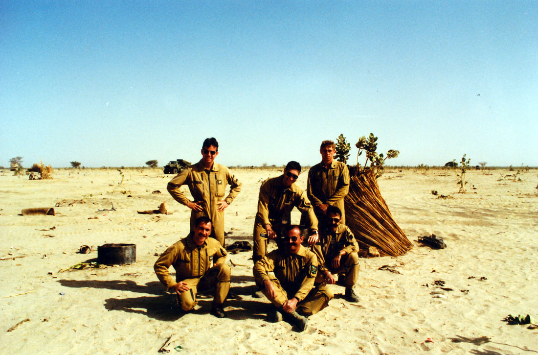ÉPERVIER : janvier 1992, un équipage sur les lieux du combat du lac Tchad. Alat.fr