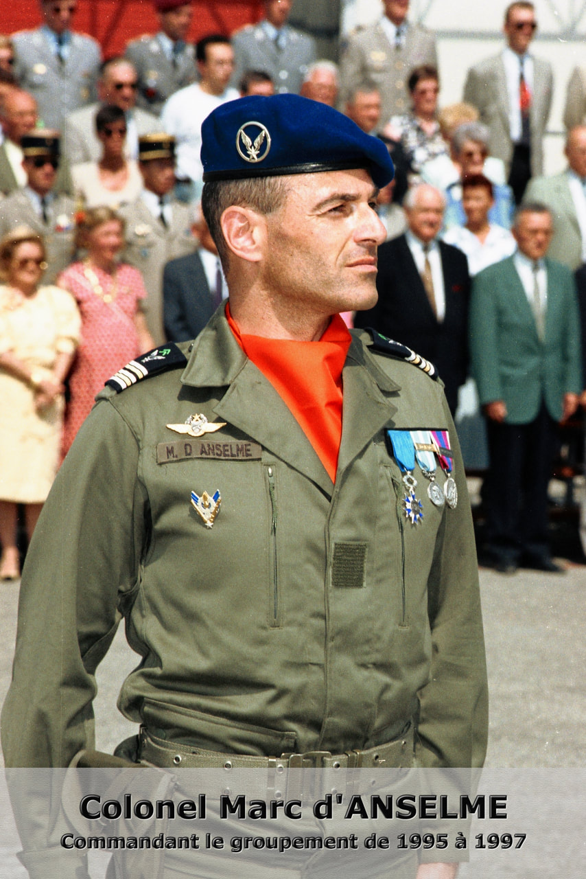 Colonel d'ANSELME chef de corps du GAM-STAT Alat.fr