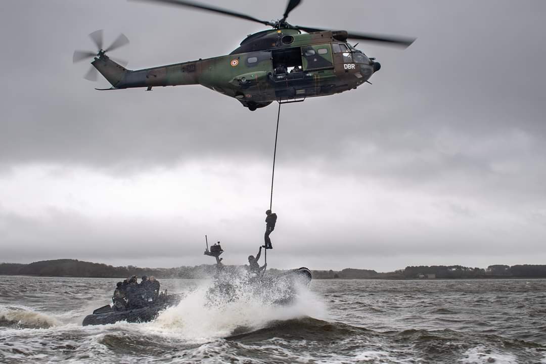 GIH, entraînement corde lisse avec les fusiliers commandos marine Alat.fr