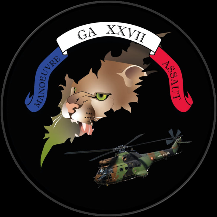 Maquette du patch 27e promotion groupe des Lieutenants EALAT, option PUMA Alat.fr