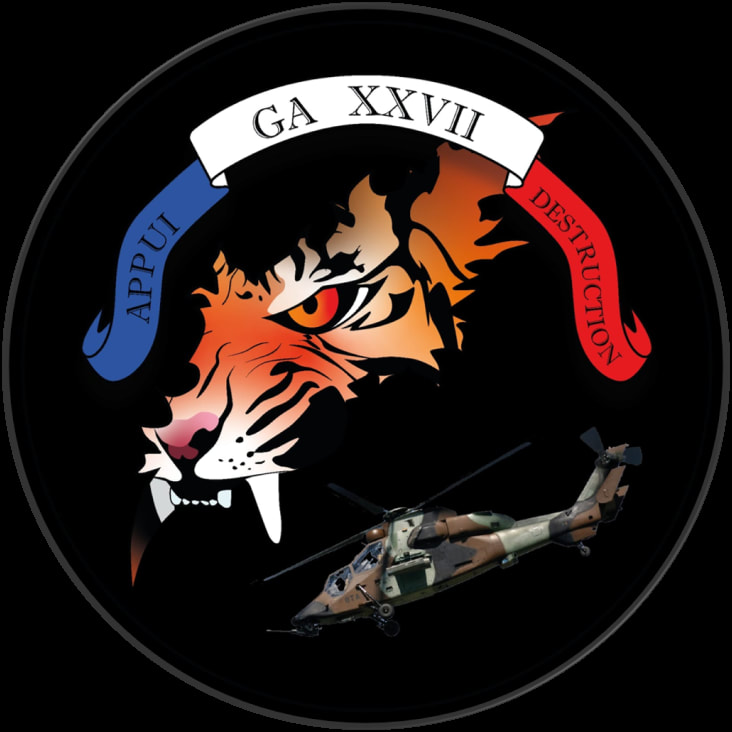 Maquette du patch 27e promotion groupe des Lieutenants EALAT, option TIGRE Alat.fr