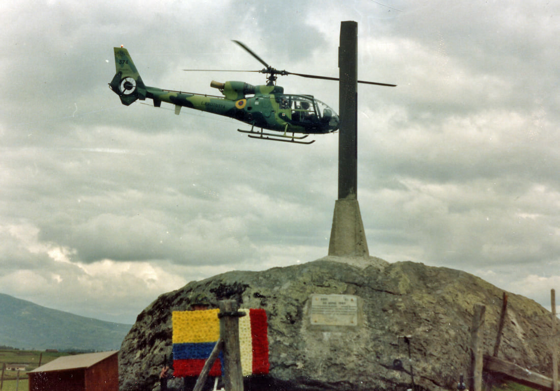Ruminola (Équateur) monument souvenir 26 avril 1989 Alat.fr