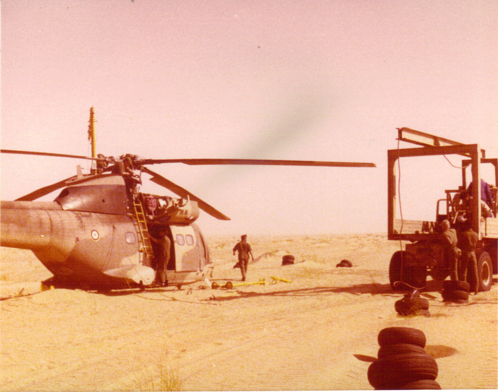 Opération Lamantin : PUMA n° 1197 en panne au champ de tir Benichab, le 18 février 1979 (3). Alat.fr