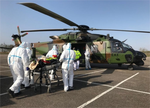 Opération Résilience : le 28 mars 2020, la CAÏMAN n° 1337/EAX, évacue des malades de Metz Alat.fr