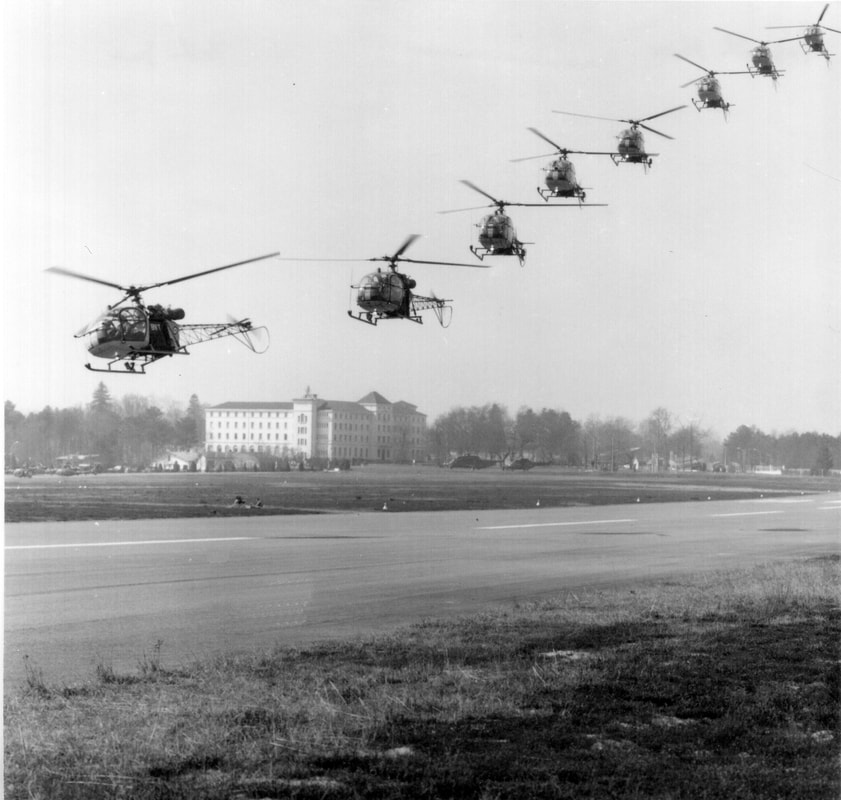 Présentation en vol de la patrouille hélicoptères à Dax (3). Alat.fr