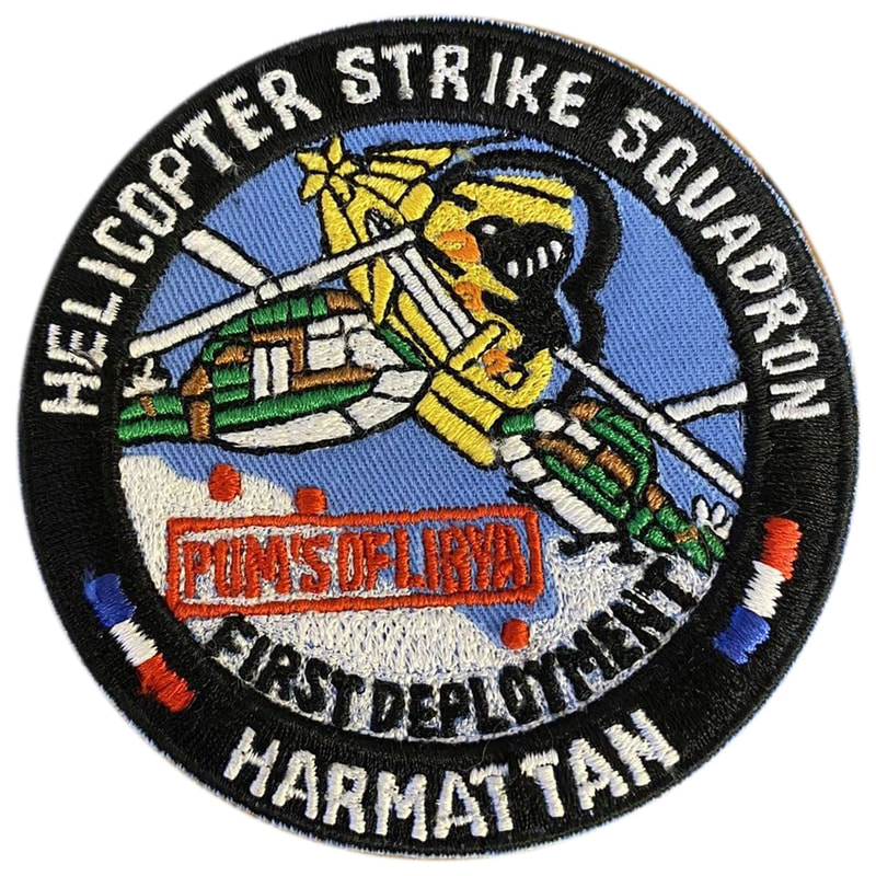 Patch opération Harmattan, helicopter Strike Squadron, First deployment Alat.fr