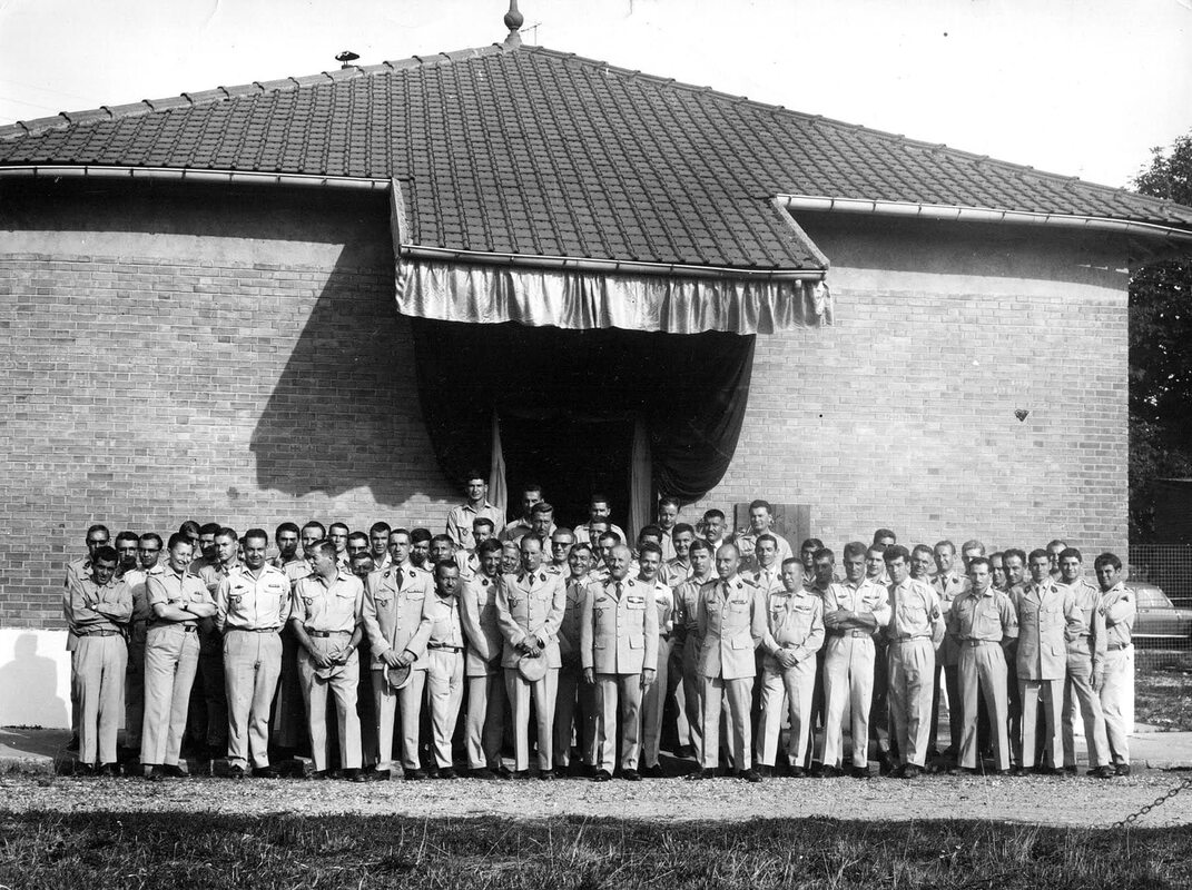 Les personnels du GE.ALAT STAT restés à Satory, le 01 septembre 1967 Alat.fr