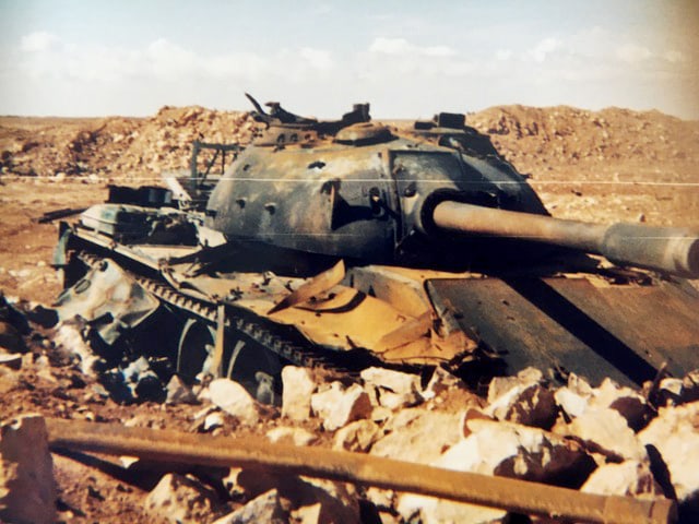 Char T55 détruit par le 1er RHC Daguet 1991 alat.fr