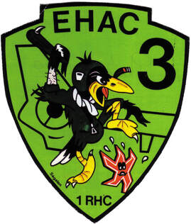 Autocollant SEGALEN de la 3e EHAC du 1er RHC, type 1, Alat.fr