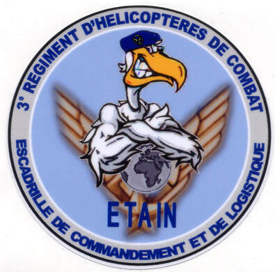 Autocollant de l'escadrille de commandement et de logistique (ECL) du 3e RHC