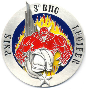 Insigne Sheli du peloton incendie sauvetage (PSIS) du 3e RHC t