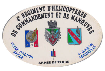 Autocollant régimentaire 4e RHCM Alat.fr