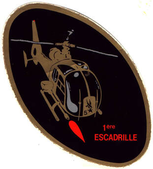 Autocollant Type 3 de la 1ère EHL du 5e RHC, flamme rouge Alat.fr