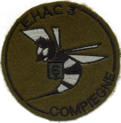 Patch 3e EHAC type 4, fond vert foncé du 6e RHC Alat.fr