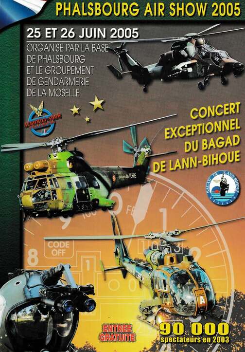Affiche Air Show 2005 du 1er RHC Alat.fr