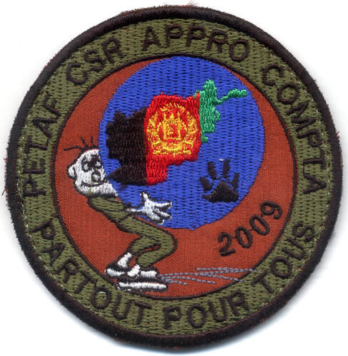 Patch tissu section approvisionnements 2009 ISAF Kaboul Alat.fr