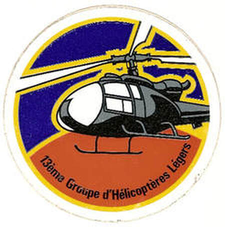 Autocollant de l'insigne 13e GHL Alat.fr