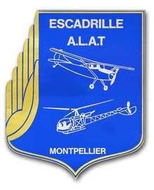 Autocollant type 3 bleu, de l'escadrille ALAT de l'EAI. Alat.fr