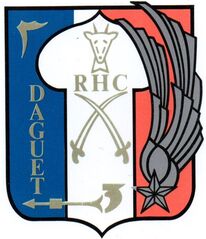 Autocollant de l'insigne du REGHÉLICO n° 3 de DAGUET 2e type Alat.fr