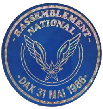 Autocollant du rassemblement national à Dax de l'UNA-ALAT le 31 mai 1986 Alat.fr