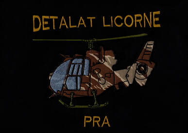 Patch du peloton de réparations de aéronefs avec Gazelle du mandat n° 4 du DETALAT Licorne Alat.fr