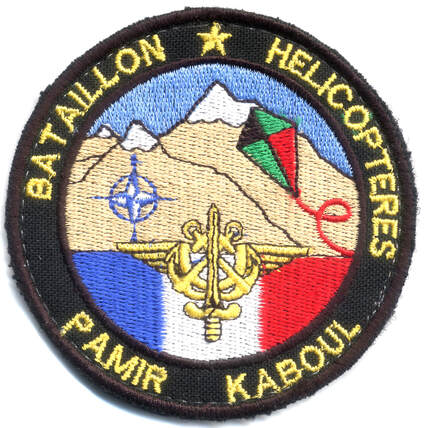 Patch tissu du bataillon d'hélicoptères ISAF Kaboul Alat.fr