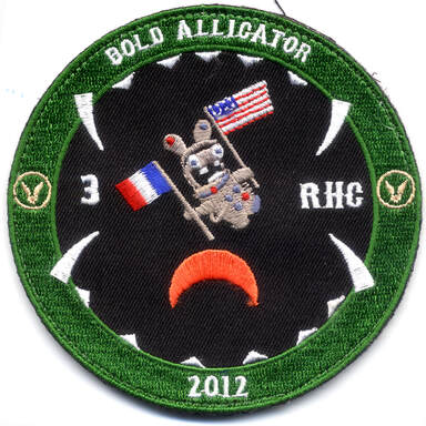 Patch tissu de l’exercice franco-américain Bold Alligator du 3e RHC 