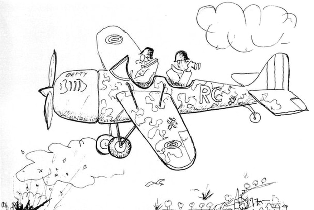 Caricature 37 SAOA 1944 Henri MASMÉJEAN, pilote Alat.fr 
