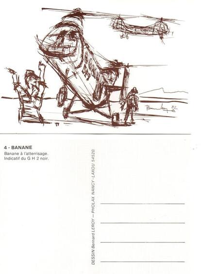 Carte postale BANANE de Bernard LEROY Alat.fr