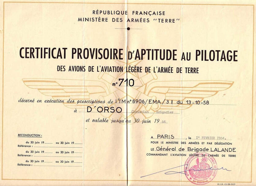 Photo certificat Provisoire aptitude au Pilotage Alat 6 cpap 63 alat.fr