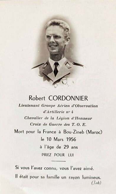 Nécrologie de Robert CORDONNIER du GAOA n°4 Alat.fr