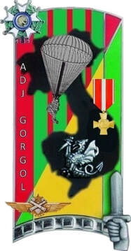 Dessin numérisé de l'insigne de promotion ENSOA Adjudant GORGOL Alat.fr