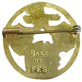 Dos de l'insigne de la base de Fès Alat.fr 