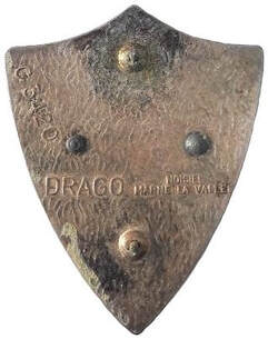 Dos de l'insigne COMALCA 2, Drago avec homologation. ALAT.fr