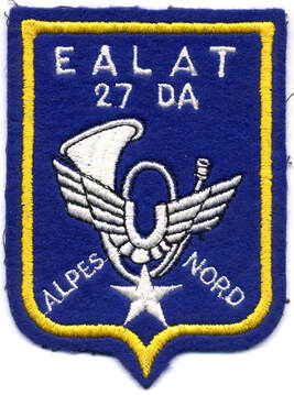 Patch EALAT 27e DA, escadrille Alpes du nord Alat.fr