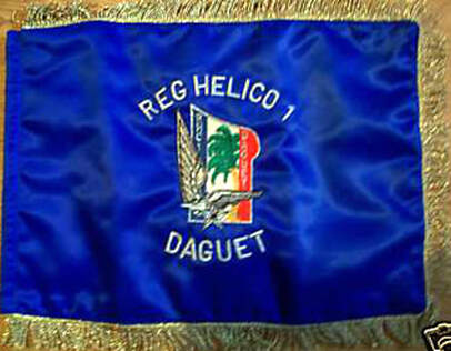 Fanion REG hélico 1/EHRAP 2 Daguet recto. Alat.fr