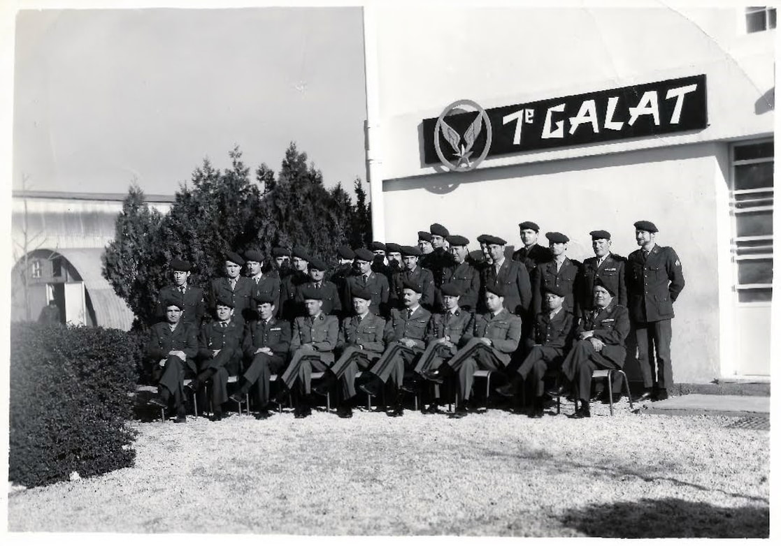 Les cadres du 7e GALAT d'Aix-en-Provence en 1973 Alat.fr