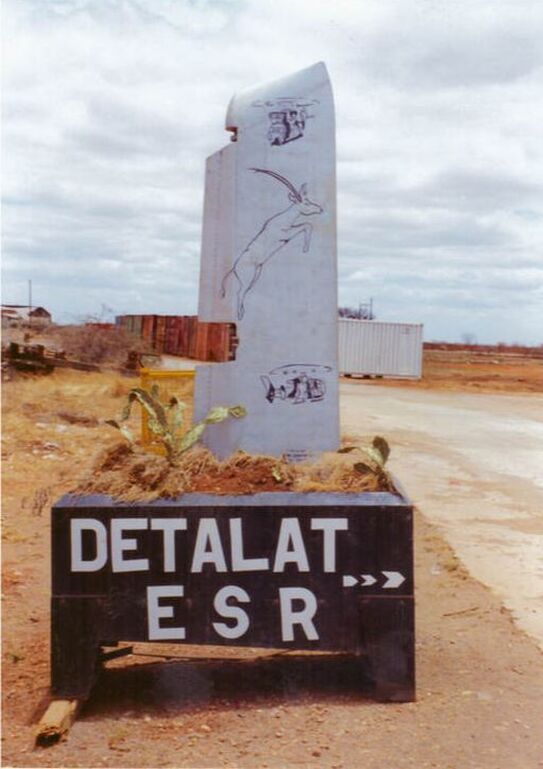 ONUSOM II : panneau de signalisation de l'ESR. Alat.fr