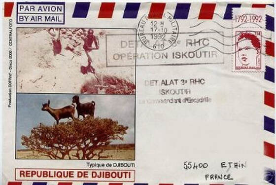 Enveloppe opération Iskoutir à Djibouti Alat.fr