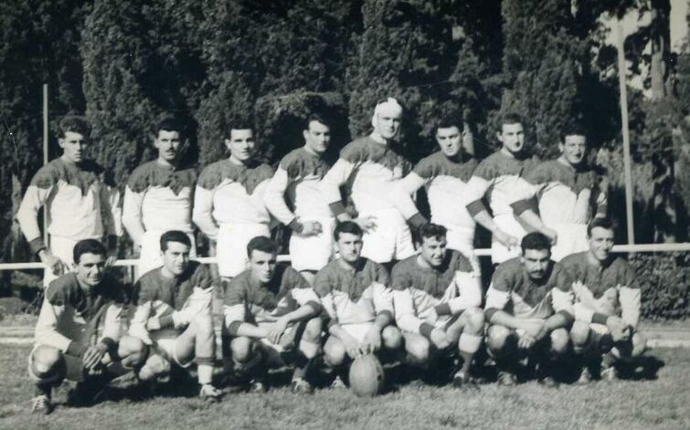 Équipe de rugby de la base ALAT 101, championne du Constantinois saison 59-60 Alat.fr