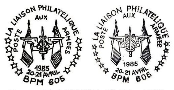 Tampon du BPM 605 des 20 et 21 avril 1985 Alat.fr