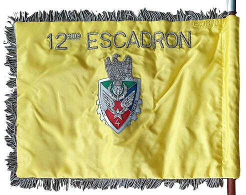 Fanion du 12e escadron d'instruction du 4e RHCM Alat.fr
