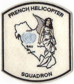 Patch tissu du French helicopter squadron du DETALAT n° 5 de la FORPRONU Alat.fr