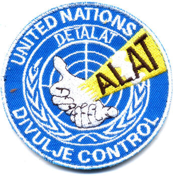 Patch contrôle de Divulje du DETALAT FORPRONU, Mandat N° 1 Alat.fr